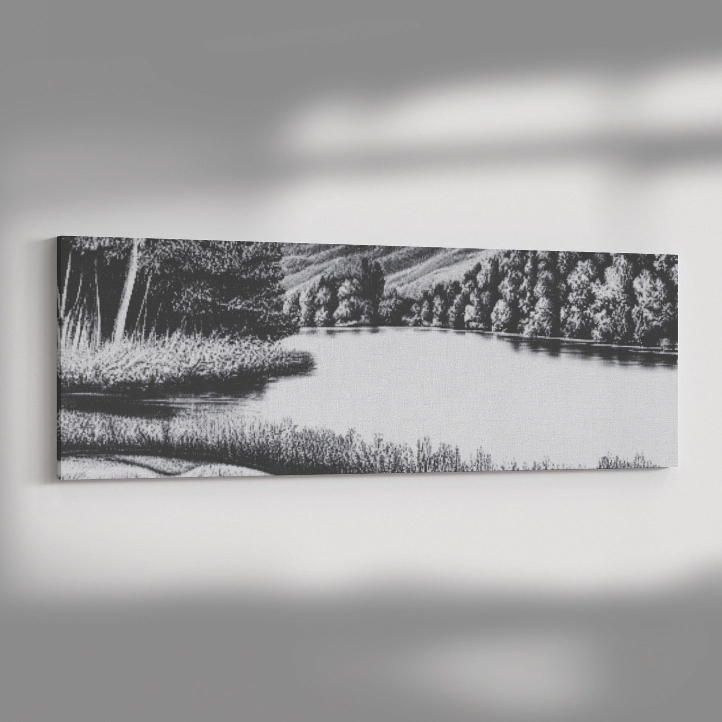 BW lake image